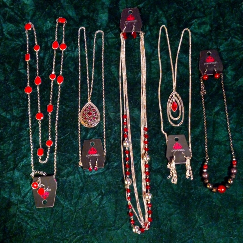 Lot # F-33 Red jewelry